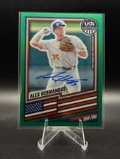 2026 Panini Stars & Stripes Prizm Signatures Prizms Alex Hernandez #55 card