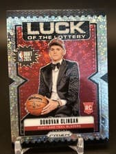 2024-25 Panini Prizm Luck of the Lottery Donovan Clingan #9 card