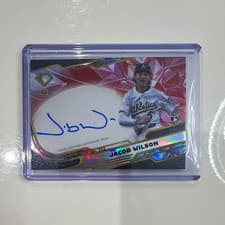 2025 Topps Diamond Icons Icons Chrome Autographs Jacob Wilson #ACC-JWI card