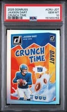2025 Donruss Crunch Time Jaxson Dart #CRU-JDT card