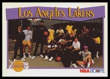 Los Angeles Lakers 1991-92 Hoops Base Set card