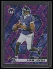 Lamar Jackson 2025 Panini Mosaic card