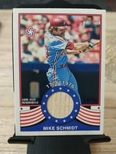 2025 Topps Heritage Bicentennial Relics Mike Schmidt #BR-MS card