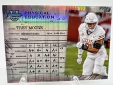 2024 Bowman University Chrome Physical Education Set Trey Moore #PE-20 card