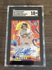 2025 Bowman Chrome Melt Mashers Autographs Nick Kurtz #MMA-NK card