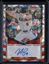 2025 Panini Stars & Stripes Collegiate National Team Signatures Henry Ford #NTS-HF card