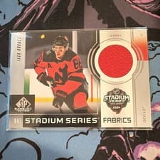 2024-25 SP Game Used 2024 Stadium Series Fabrics Jack Hughes #GSF-20 card