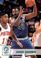 Mike Brown 1993-94 Hoops Base Set card