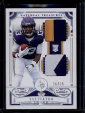 2025 Panini National Treasures Treasured Rookies Tai Felton #25 card
