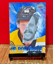 David Pastrnak 2025 Upper Deck Series 2 UD Portraits card