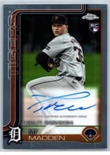 2025 Topps Chrome Update Rookie Debut Autographs Ty Madden #CRDA-TMA card