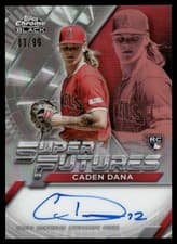 2025 Topps Chrome Black Super Futures Autographs Caden Dana #FSA-CD card