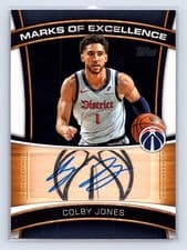 2025-26 Topps Marks of Excellence Colby Jones #ME-CJ card