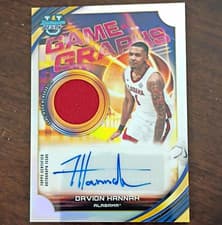 2025-26 Bowman University Best Game Graphs Davion Hannah #GG-DN card
