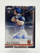 Pete Alonso 2019 Topps Chrome Autographs card