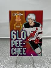 Jack Hughes 2024 O-Pee-Chee Glo-Pee-Chee card