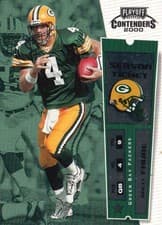 Brett Favre 2000 Playoff Contenders card