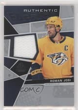 Roman Josi 2021 SP Game Used Authentic Fabrics card