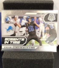 2025 Panini Mosaic Moments in Time Jared Goff #6 card