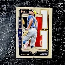 2025 Panini Select Select Numbers Jackson Chourio #7 card
