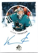 2024-25 SP Authentic UD Authentics Vitek Vanecek #UDA-VV card