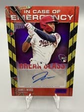 2025 Stadium Club In Case of Emergency Autographs James Wood #ICOEA-JW card