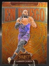 2024-25 Panini Select En Fuego LeBron James #7 card