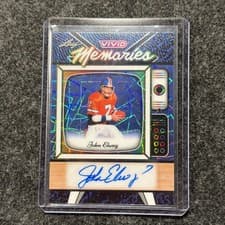 2025 Leaf Vivid Neon Autographs John Elway #NA-JE2 card