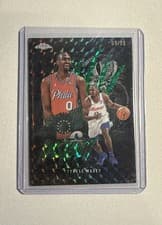 2025-26 Topps Chrome Instinct Tyrese Maxey #INS-6 card