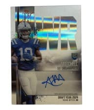 2024 Topps Signature Class Rookie Class Crystal Clear Autographs Adonai Mitchell #RCC-AM card