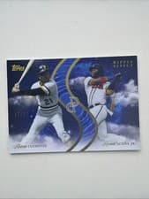 2024 Topps Dynamic Duals Ripple Effect Roberto Clemente / Ronald Acuña Jr. #RE-01 card