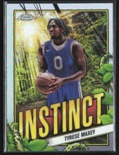 2024-25 Topps Chrome Instinct Tyrese Maxey #INS-21 card