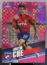 Justin Che 2022 Topps Chrome MLS card