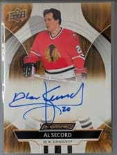 2024-25 Upper Deck Engrained Icons Autos Al Secord #CA-AS card
