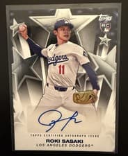 2025 Topps Baseball Stars Autographs Roki Sasaki #BSA2-RS card