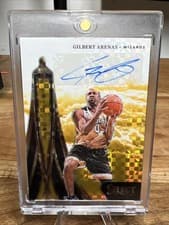 2024-25 Panini Select In Flight Signatures Gilbert Arenas #IFS-GIL card