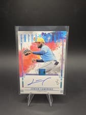 2025 Panini Impeccable Extravagance Autographs Junior Caminero #20 card