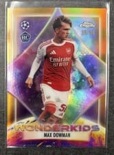 Max Dowman 2025 Topps Chrome UEFA Wonderkids card
