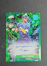 Trea Turner 2025 Topps Cosmic Chrome Cosmic Chrome Autographs card