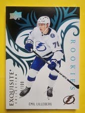 2024-25 Upper Deck Ice Exquisite Collection Rookies Emil Lilleberg #R-31 card