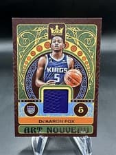 De'Aaron Fox 2022 Panini Court Kings Art Nouveau card