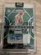 2024-25 Panini Prizm Prizmatrix Signatures Larry Bird #PMX-LRB card