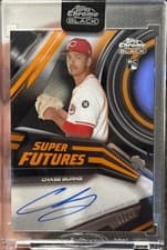 2026 Topps Chrome Black Super Futures Autographs Chase Burns #SFA-CB card