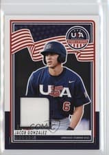 2025 Panini Stars & Stripes USA Materials Jacob Gonzalez #USA-JG card