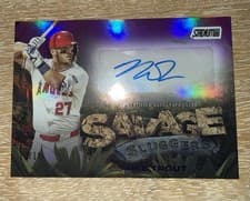 2025 Stadium Club Savage Sluggers Autographs Mike Trout #SS-MT card