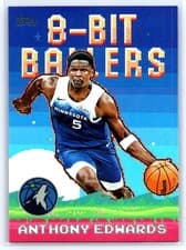 Anthony Edwards 2025 Topps 8-Bit Ballers card