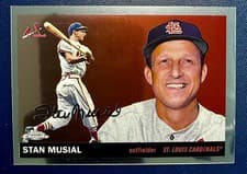 2025 Topps Chrome Platinum 1955 Cards That Never Were Stan Musial #55NW-1 card