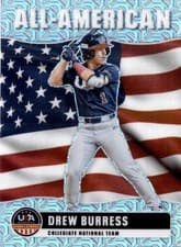Drew Burress 2026 Panini Stars & Stripes Prizm All-American (Collegiate) card