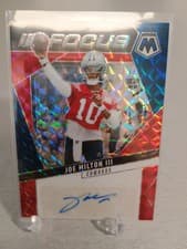 2025 Panini Mosaic In Focus Signatures Joe Milton III #IFS-JMN card
