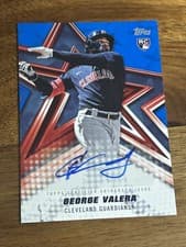 2026 Topps Baseball Stars Autographs George Valera #BSA-GV card